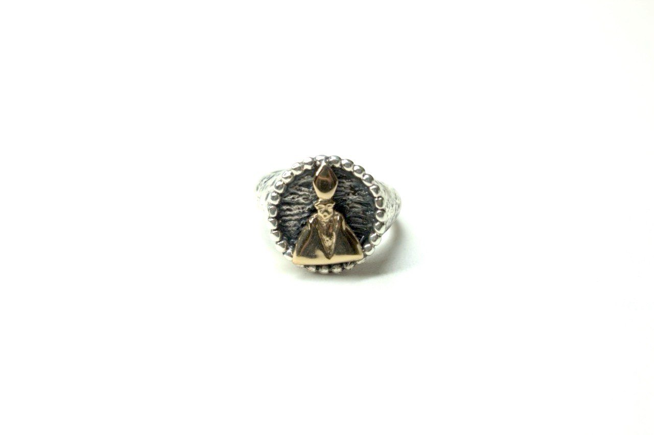 ANELLO CHEVALIER TONDO SOGGETTI SCARAMANTICI/NAPOLETANI