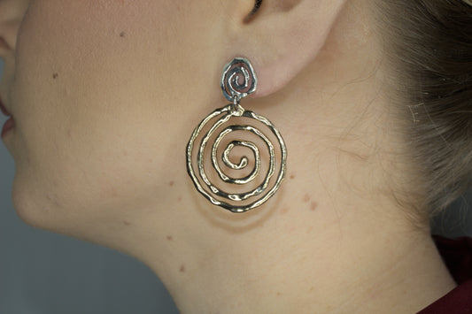 ORECCHINI ORBIS ARGENTO E BRONZO