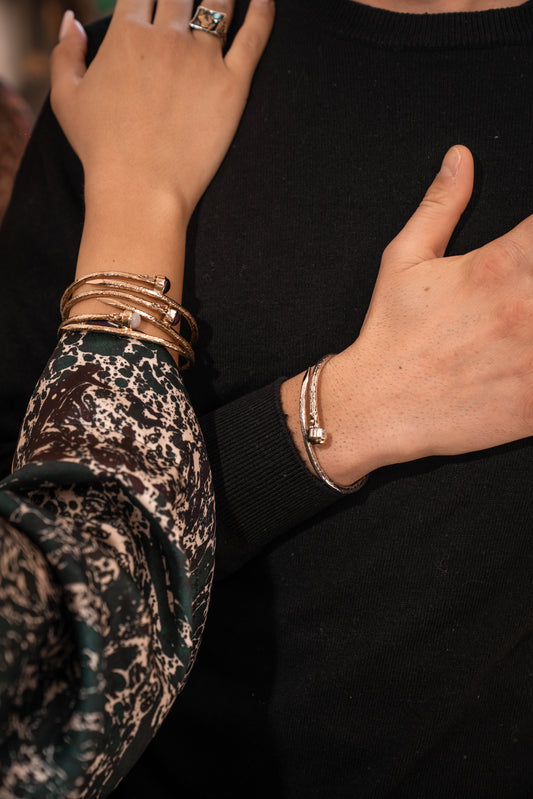 BRACCIALE CHIODO IN ARGENTO